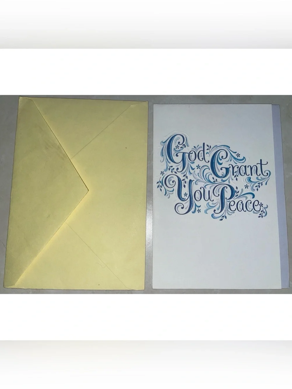 Religious Vintage Birthday Card (Yellow Envelope)